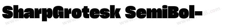 SharpGrotesk SemiBol字体转换